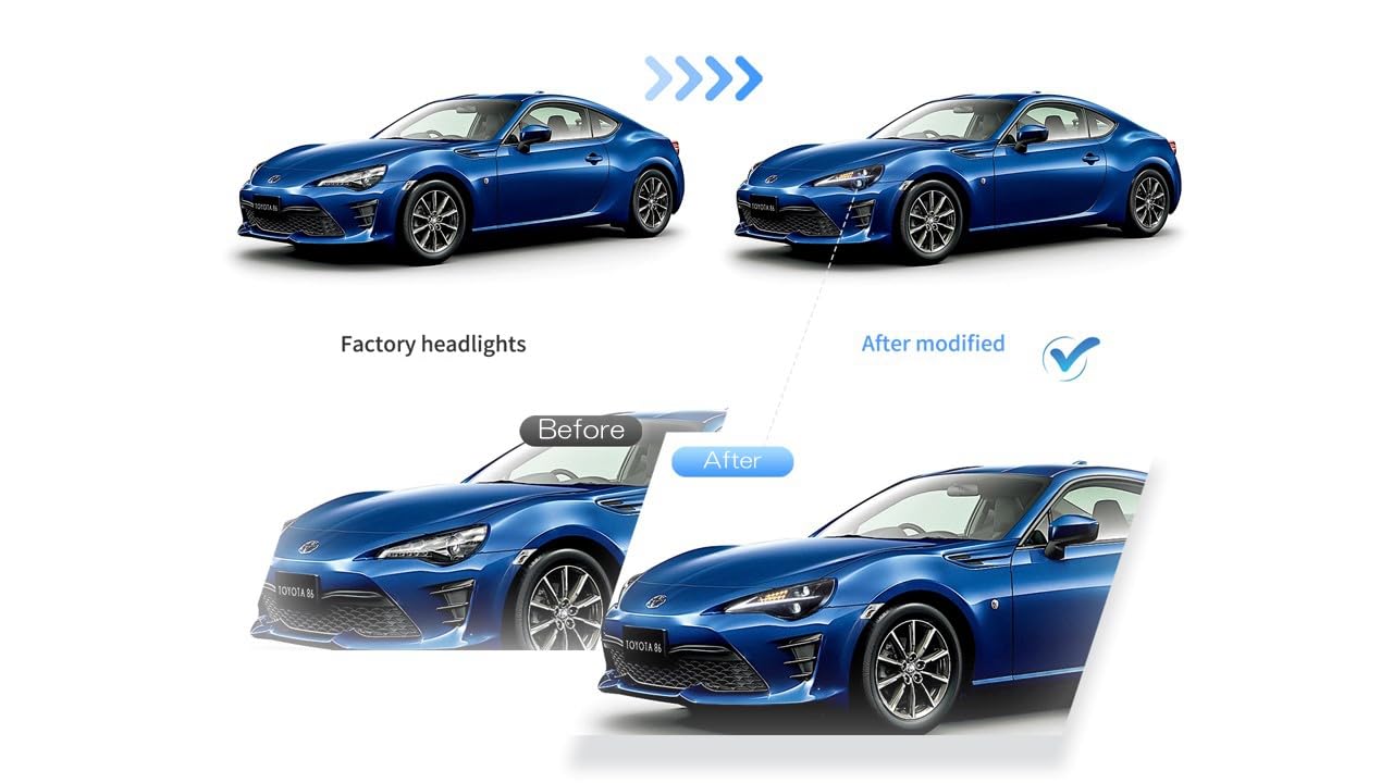 Amazon | VLAND 86 FT86 ハチロク BRZ ヘッドライト IS仕様 Lライン